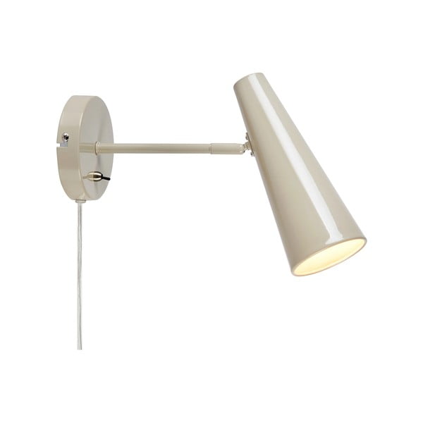 Pelēkbēša sienas lampa ar vadu Peak – Markslöjd