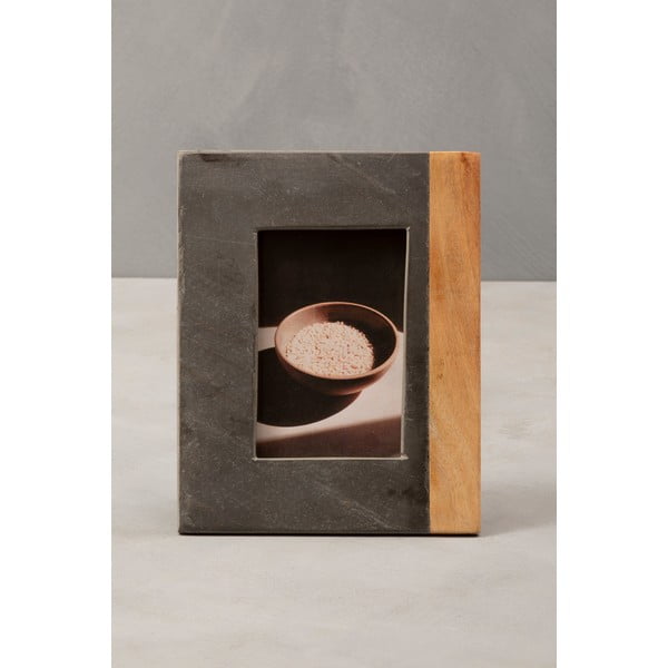 Pelēks akmens foto rāmis 18x23 cm Kata – Premier Housewares-image-1