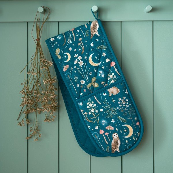 Kokvilnas virtuves cimds Enchanted Twilight Animals – Catherine Lansfield-image-1