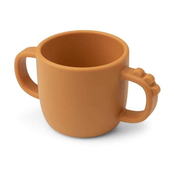 Dzeltena silikona krūze zīdaiņiem 0,17 l Croco – Done by Deer-image-2