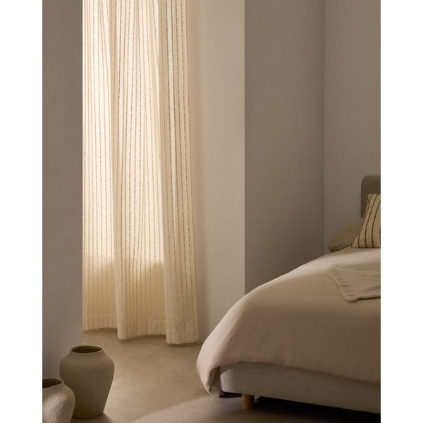 Bēšs aizkars 140x270 cm Arami – Kave Home-image-3