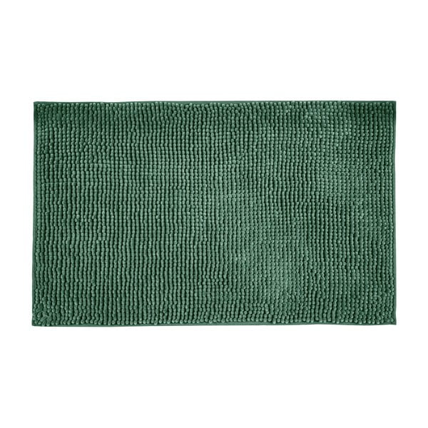 Tumši zaļš tekstila vannas istabas paklājs 50x80 cm Chenille – Allstar