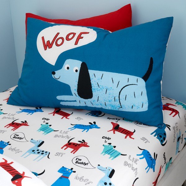 Bērnu gultas veļa 200x135 cm Woofing Dogs – Catherine Lansfield-image-2