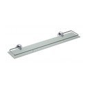 Misiņa vannas istabas plaukts sudraba krāsā Sapho X-Round, platums 60 cm