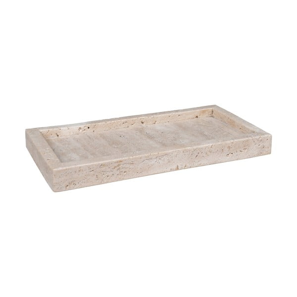 Akmens dekoratīva paplāte 15x30,5 cm Travertine – House Nordic-image-2