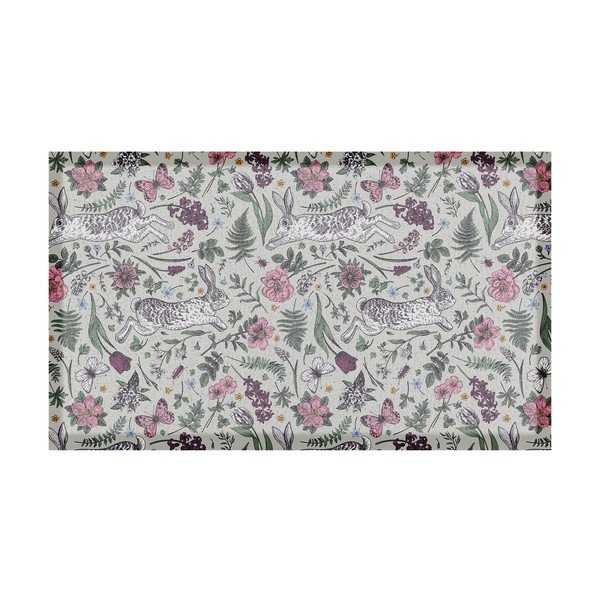 Kājslauķis no PVC 40x70 cm Hare Wildflowers – Artsy Doormats