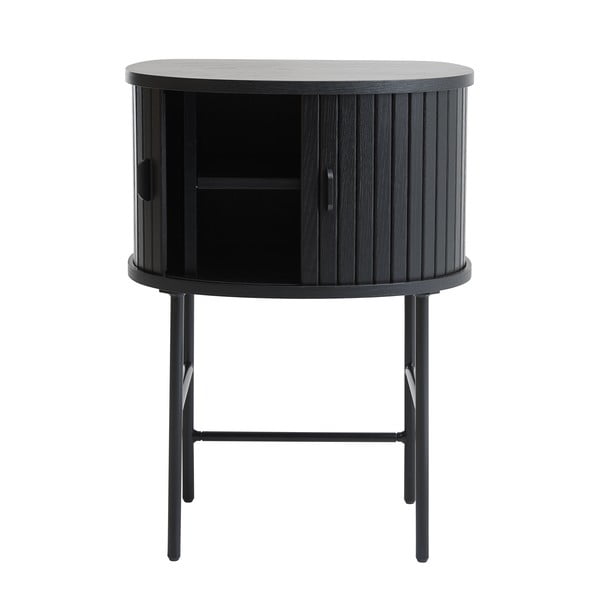 Melns naktsskapītis Nola – Unique Furniture-image-2