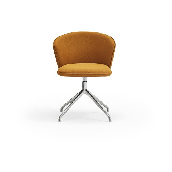 Sinepju dzelteni polsterēti ēdamistabas krēsli (2 gab.) Add – Teulat-image-1