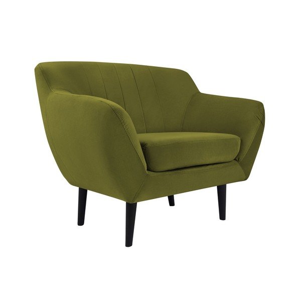 Zaļš samta atpūtas krēsls Mazzini Sofas Toscane-image-2