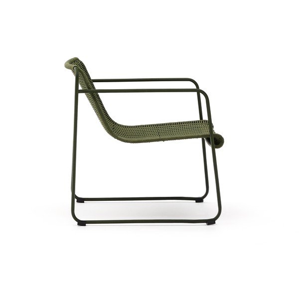 Zaļš metāla dārza atpūtas krēsls Maurina – Kave Home-image-3