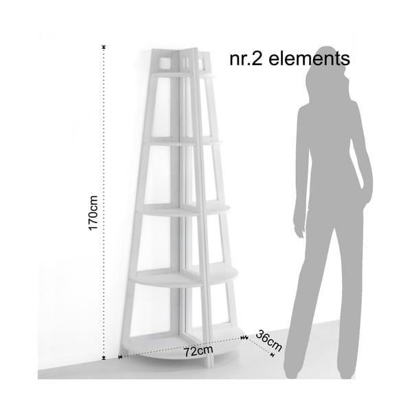 Tomasucci Varm stūra grāmatu plaukts-image-3