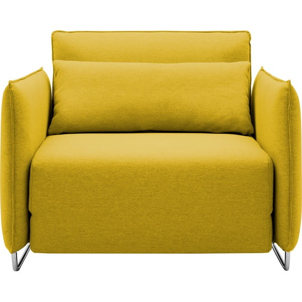 Dzeltens izvelkamais atpūtas krēsls Softline Cord