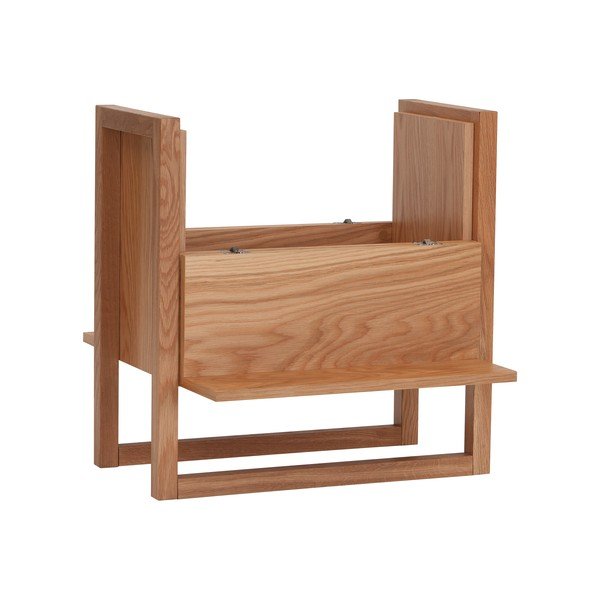 Dabīga toņa vīna skapītis no ozolkoka 59x60 cm NewEst – Woodman-image-4