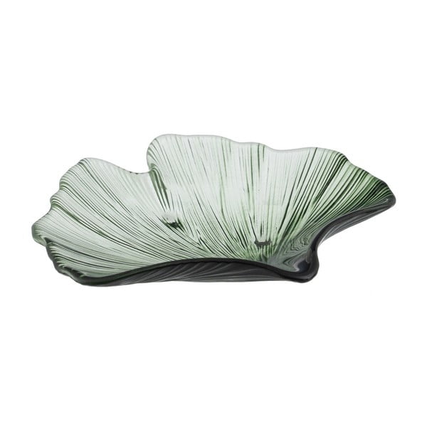 Stikla dekoratīva paplāte 16x17 cm Gingko – Ixia