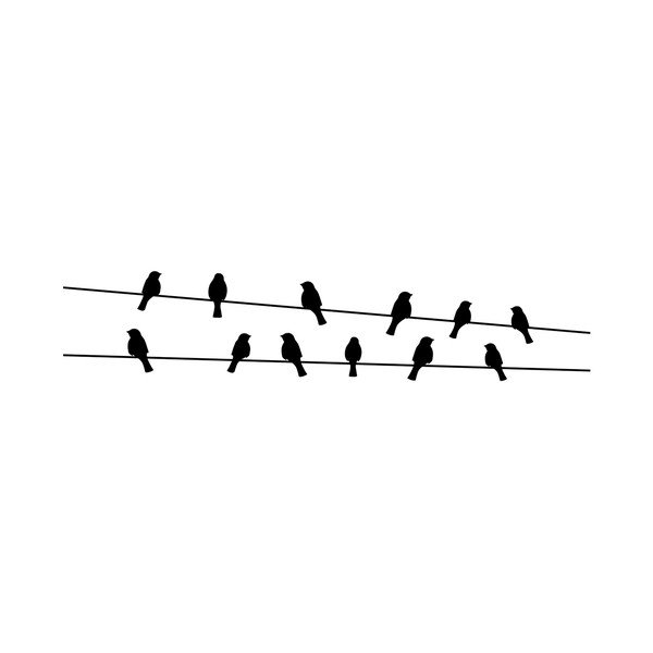 Ambiance Birds on the Wire uzlīme-image-1