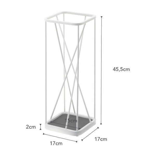 Balts lietussargu statīvs YAMAZAKI Square-image-3