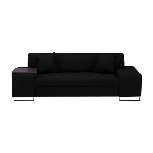 Melns dīvāns ar melnām kājām Cosmopolitan Design Orlando, 220 cm
