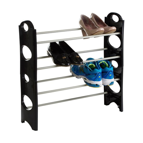 Melns/sudraba krāsas metāla apavu statīvs Tavia – Premier Housewares-image-2