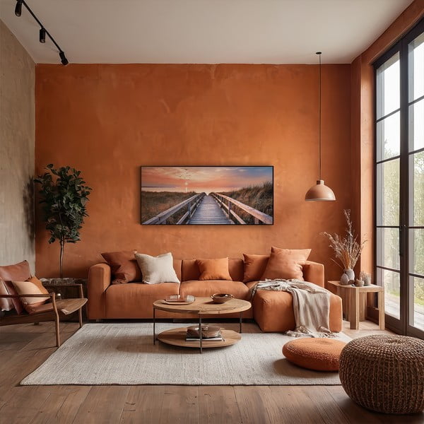 Glezna 150x60 cm Beach Footbridge-image-1