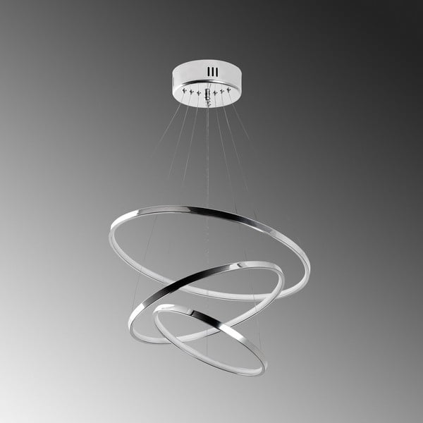 Sudraba krāsas LED piekaramā lampa ø 50 cm Simit – Opviq lights-image-3