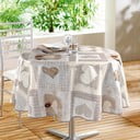 Ar mitru drānu noslaukāms galdauts no PVC ø 160 cm Cosy Coeur – douceur d'intérieur