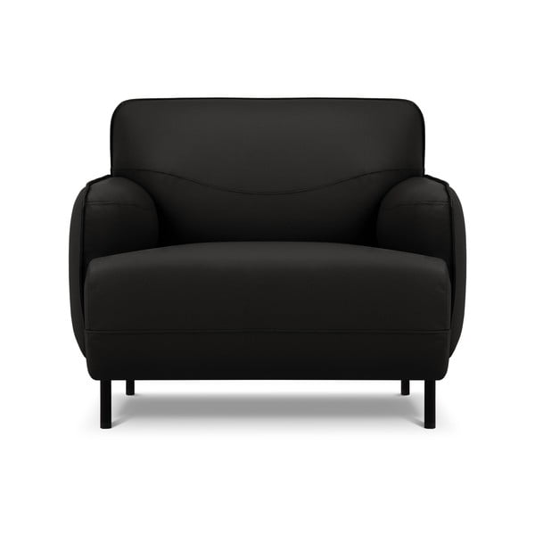 Melns ādas atpūtas krēsls Windsor & Co Sofas Neso