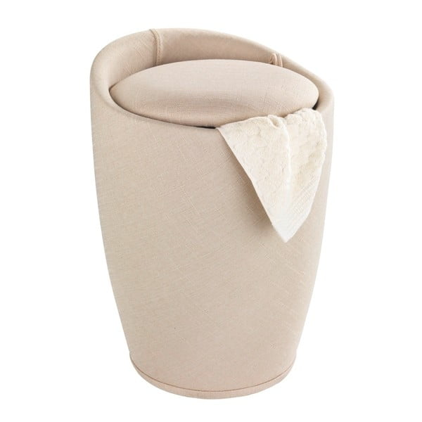 Bēšs veļas grozs un taburete Wenko Linen Look-image-2