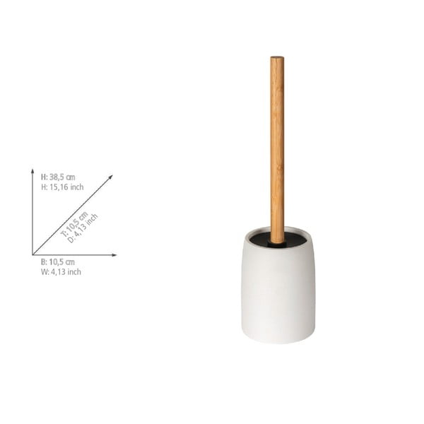 Balta polirezīna tualetes birste Altavalle – Wenko-image-3