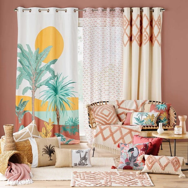 Rozā/krēmkrāsas mazgājams paklājs 60x90 cm Athena – douceur d'intérieur-image-1