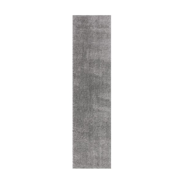 Pelēks celiņa paklājs no pārstrādātas šķiedras 60x230 cm Velvet – Flair Rugs