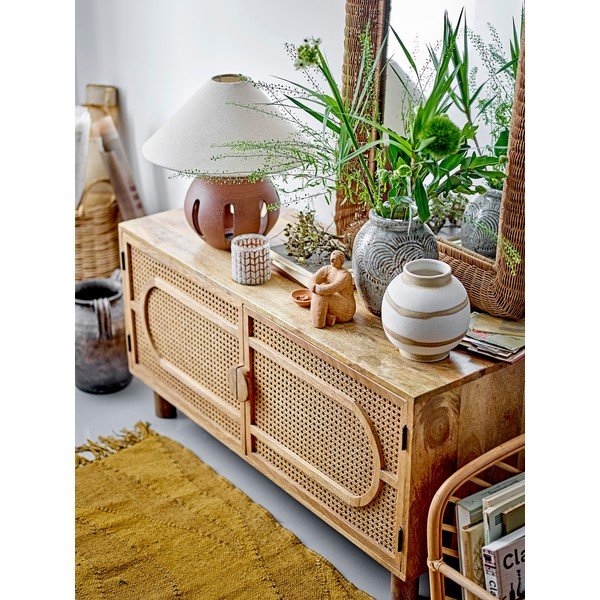 Dabīga toņa mango masīvkoka zema kumode 90x54 cm Pablo – Bloomingville-image-1