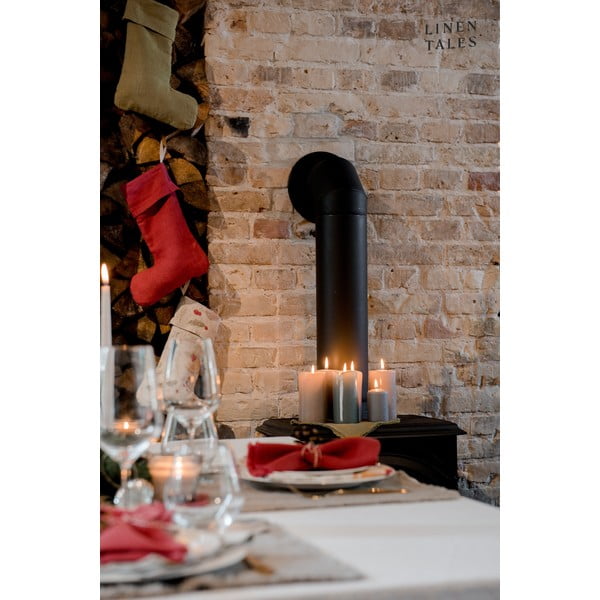 Tekstila Ziemassvētku zeķe Natural – Linen Tales-image-1