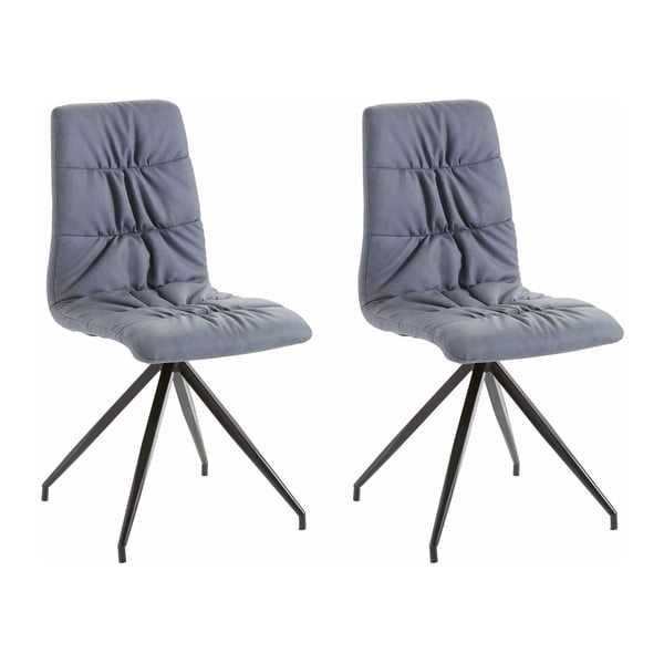 2 zilu krēslu komplekts Støraa Gino