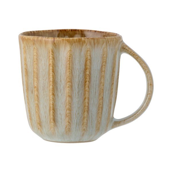 Bēša akmensmasas krūze latte kafijai 350 ml Fleur – Bloomingville