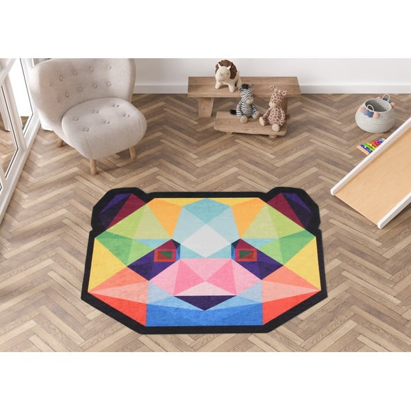 Mazgājams bērnu paklājs ø120 cm Rainbow Panda – Vitaus-image-1