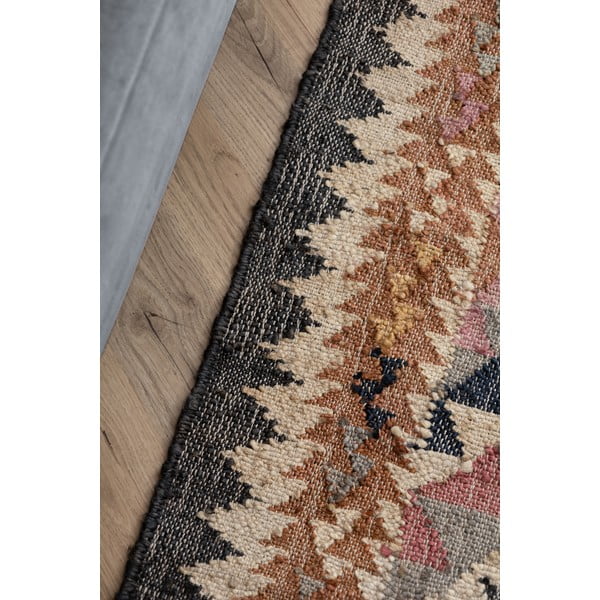 Pelēks ar rokām darināts džutas paklājs 200x300 cm Roya Parsa – Elle Decoration-image-4