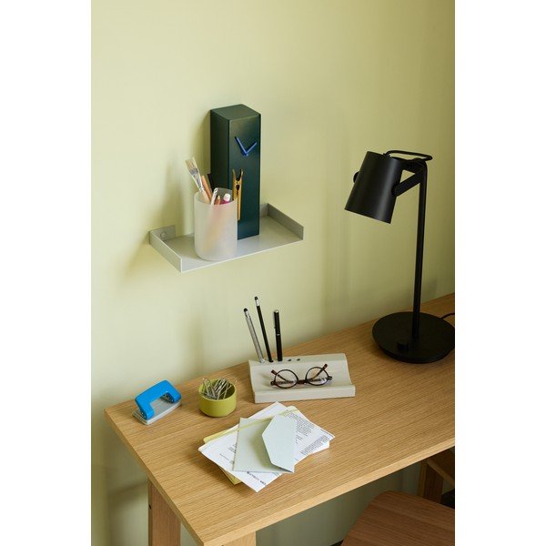 Gaiši pelēks metāla sienas plaukts 30 cm Sheets – Hübsch-image-1