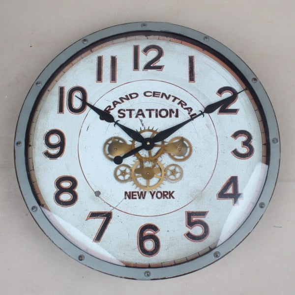 Dakls Station Metāla sienas pulkstenis