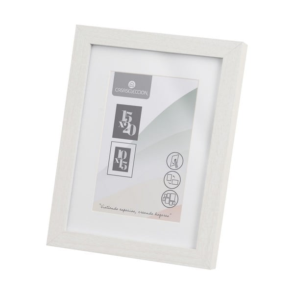 Balts stāvošs/piekarināms foto rāmis 17,5x22,5 cm Sencillo – Casa Selección