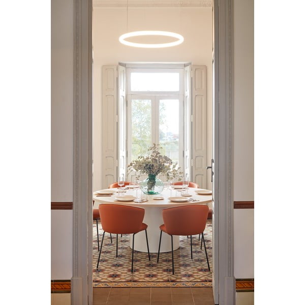 Oranži polsterēti ēdamistabas krēsli (2 gab.) Add – Teulat-image-1