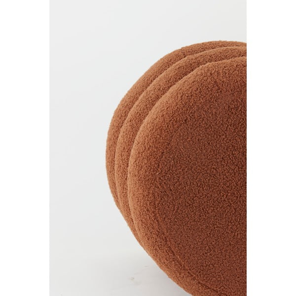 Oranžs pufs no buklē auduma Kimi – Light & Living-image-4