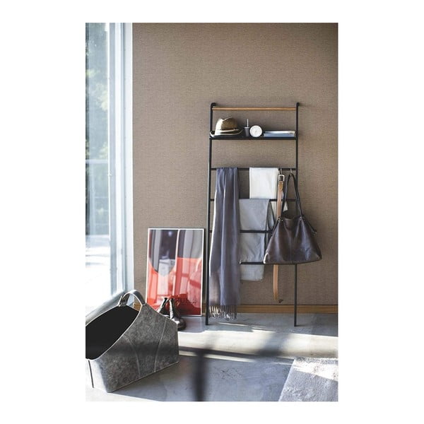 Melnas kāpnes ar plauktu YAMAZAKI Tower Ladder-image-2