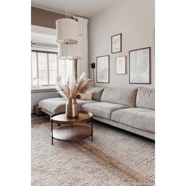 Ķieģeļu sarkans/bēšs kokvilnas paklājs 140x200 cm Duetto Toffee – Lorena Canals-image-4