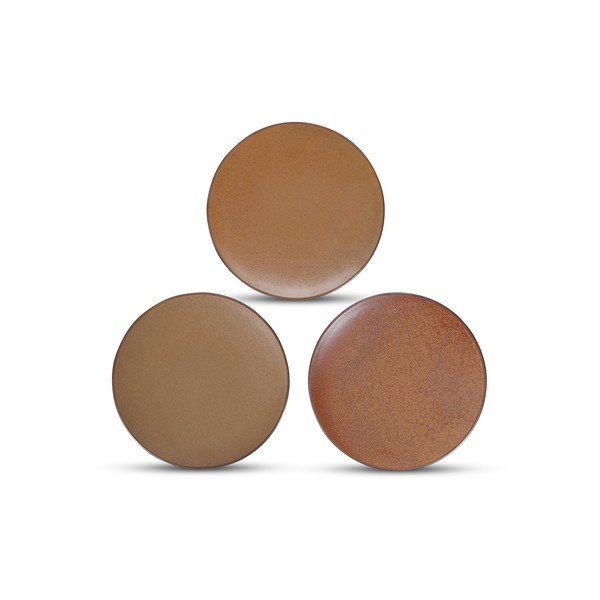Brūns deserta porcelāna šķīvis ø 21 cm Ovio – BonBistro-image-2
