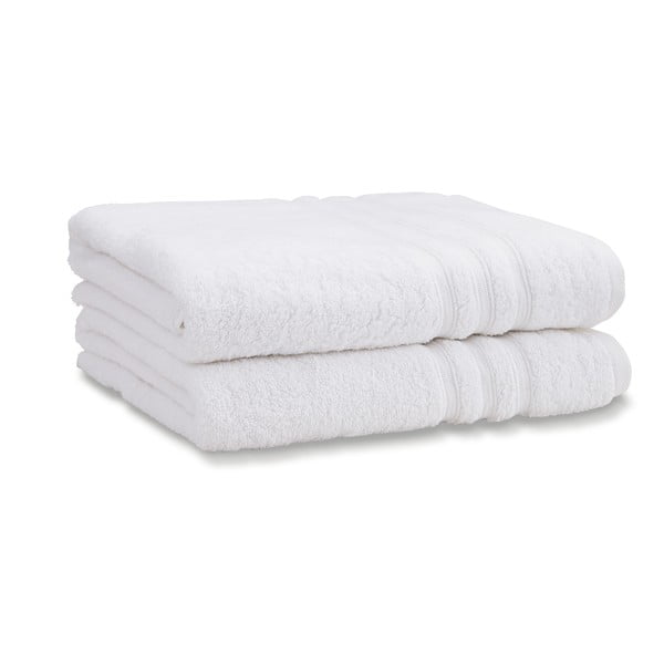 Balti frotē kokvilnas dvieļi (2 gab.) 90x140 cm Zero Twist – Catherine Lansfield