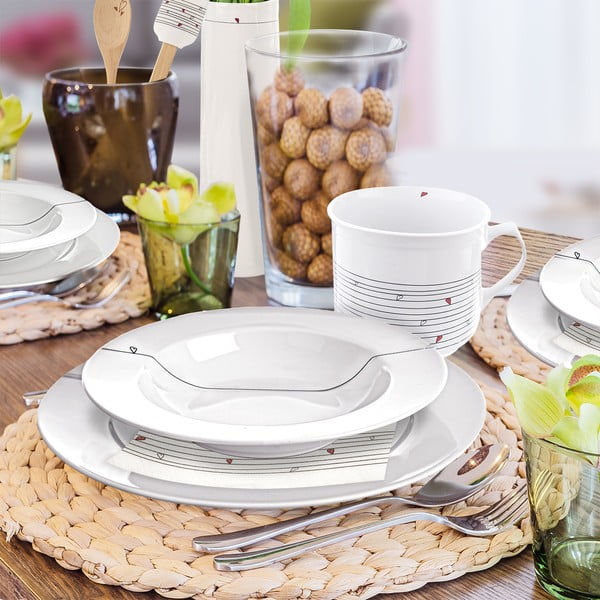 Porcelāna pusdienu komplekts (18 gab.) – Orion-image-1