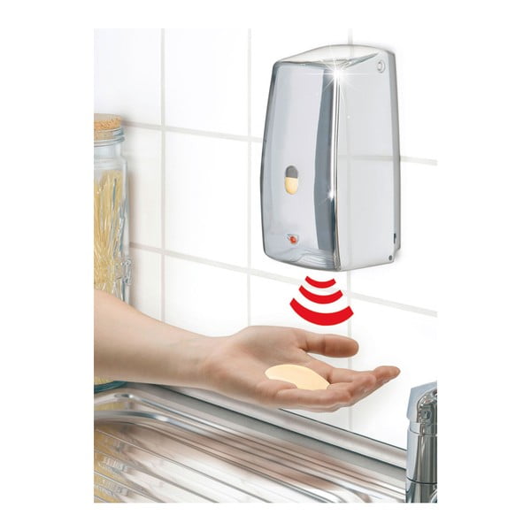 Šķidro ziepju dozators infrasarkanajai gaismai hromētā krāsā Wenko Treviso-image-1