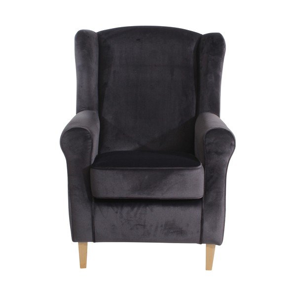 Antracīta krāsas krēsls Max Winzer Lorris Velour Anthracite-image-2