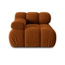 Oranžs samta modulārais dīvāns (ar kreiso stūri) Bellis – Micadoni Home