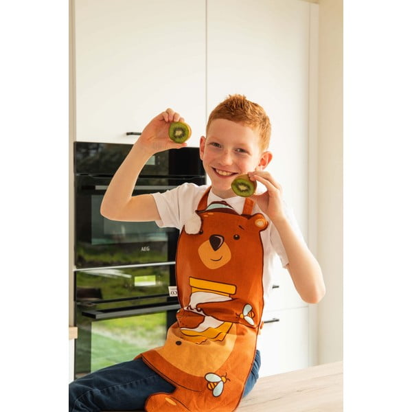 Bērnu priekšauts no pārstrādātas kokvilnas Honey – Tiseco Home Studio-image-1